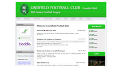 Desktop Screenshot of lindfieldfc.com